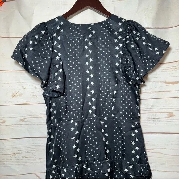 LoveShackFancy • Mini Dress • Higgins • Black Satin • Silk Blend • MSRP $595 - Picture 10 of 12